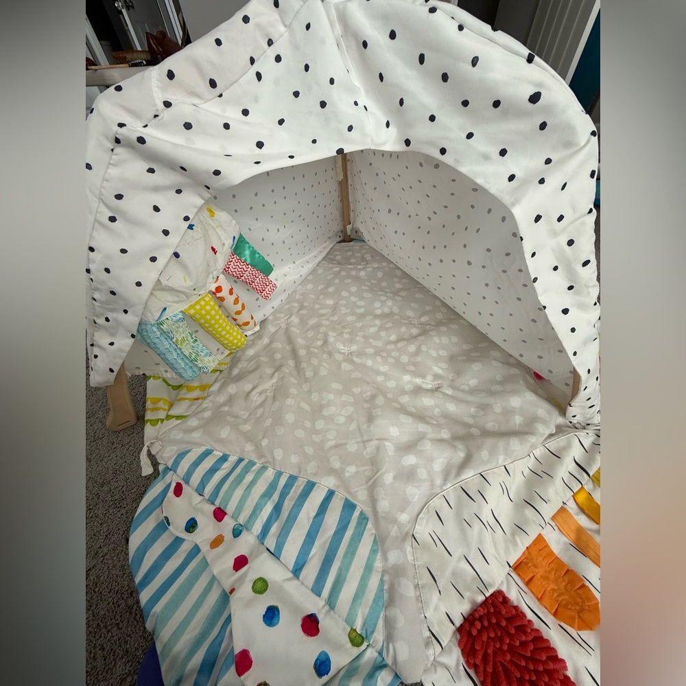 Kids' Polka Dot Play Quilted Bedding - White with Multicolor Accents